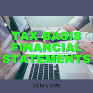 Tax Basis Financial Statements online CPE course