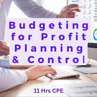 Budgeting for Profit Planning & Control online CPE course